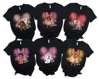 Moana Family Disney Shirt, Mickey Head Moana Family Shirt, Princess Moana Family Matching T-Shirt, Hei Hei and Pua Shirt, Baby Moana Shirt