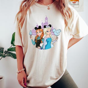 Princess Anna Shirt, Frozen Shirt, Frozen Anna Shirt, Princess Anna Shirt, Mickey Ears Tee, Frozen Characters, Disney Princess Shirts image 8