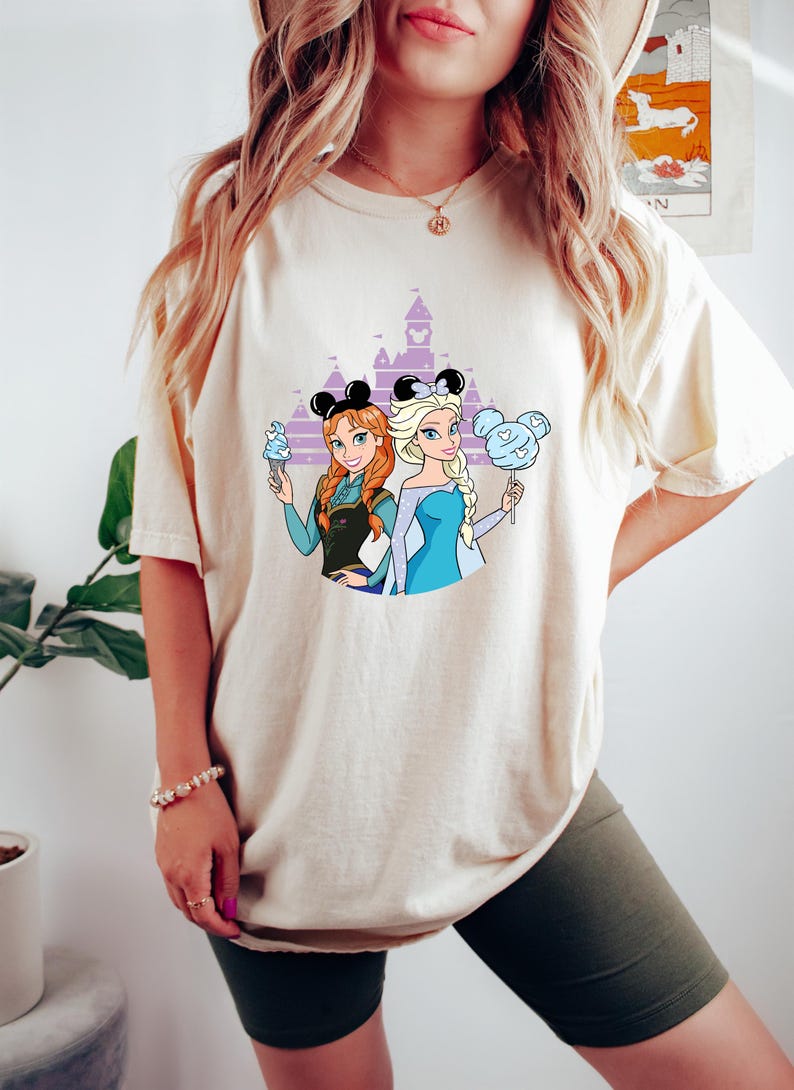 Princess Anna Shirt, Frozen Shirt, Frozen Anna Shirt, Princess Anna Shirt, Mickey Ears Tee, Frozen Characters, Disney Princess Shirts image 8