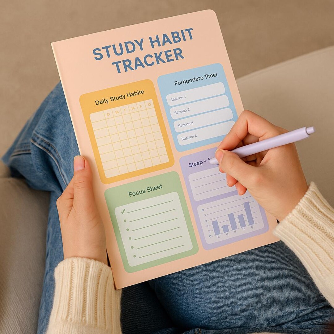 Study Habit Tracker for Students – Minimal Pastel Printable Planner ...