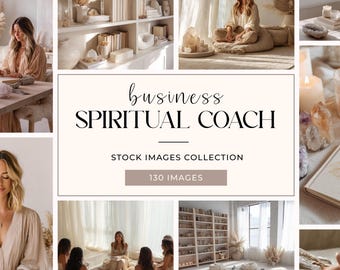 Neutral Spiritual Coach Stock Photos | Soul-Led Business Branding (Digital Download)