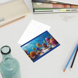 Ostern Postkarten Set, 10 Stück bunte Grußkarten, lebendige Urlaubseinladungen, perfekt für Frühlingsfeiern, Wohnkultur