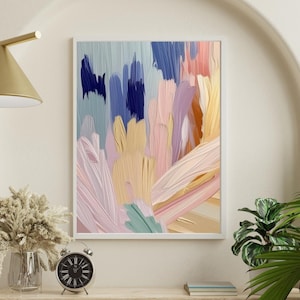 Colorful Abstract Wall Art Print: Modern Home Decor (Digital Download