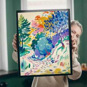 Henri Matisse Landscape at Collioure | Fauvism Painting | Abstract Art Print | Colorful Poster | Printable Wall Art | Digital Download