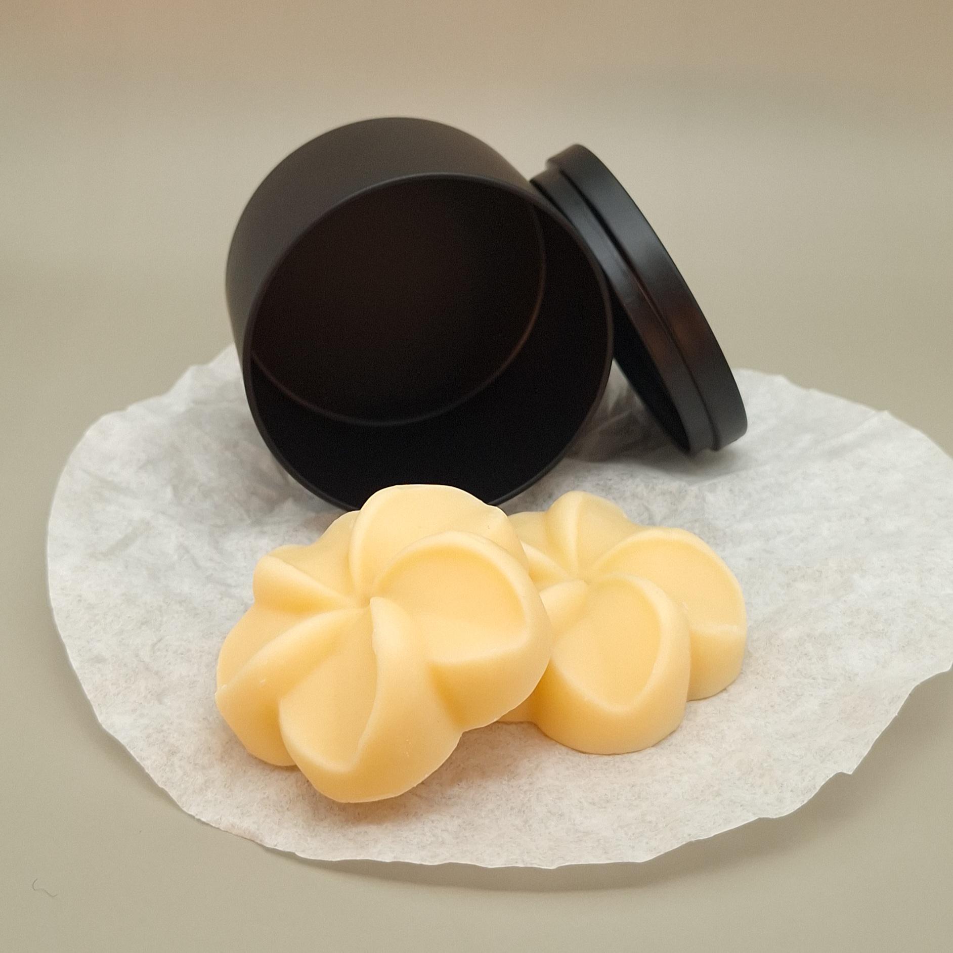 80g Petals Mango Butter Solid Lotion Bar Pair | Jojoba + Argan Oil Dry Skin Lotion Bar Set | Unscented Skincare/Massage for Hands & Body