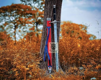 Handgefertigtes Dragon Ball Z Schwert: Edelstahl Replik mit Lederscheide