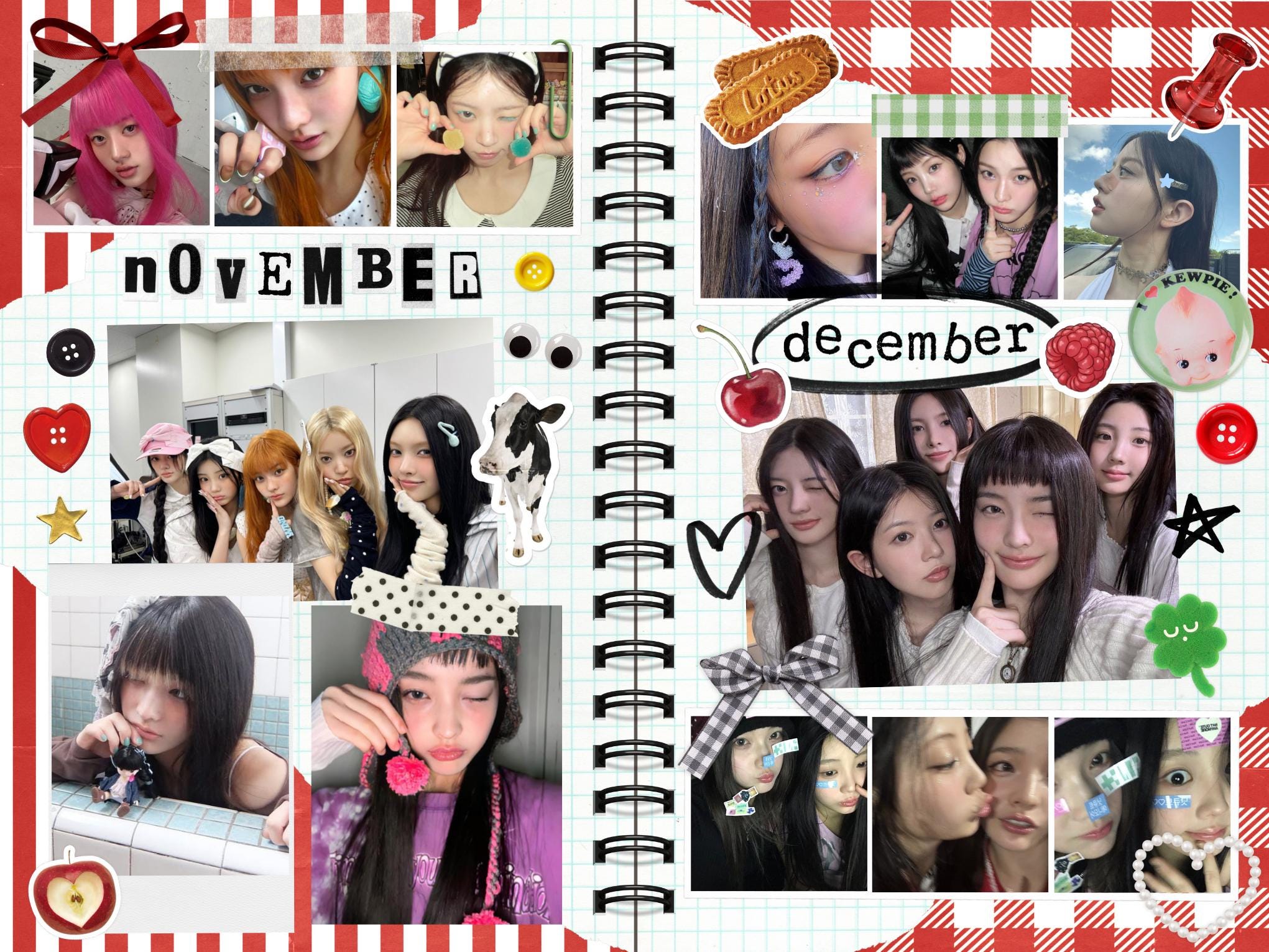 Monthly Dump Scrapbook Canva Template: Customizable Photo Collage ...