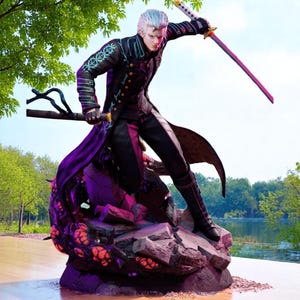 Vergil Resin Figur: Devil May Cry 12K Detail Model Kit (unbemalt / nicht zusammengebaut)