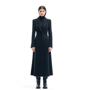 Long Wool Coat for Women 90s - Etsy