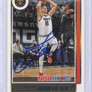 Handsignierte Nikola Jokic Basketball Karte Signierte Nuggets