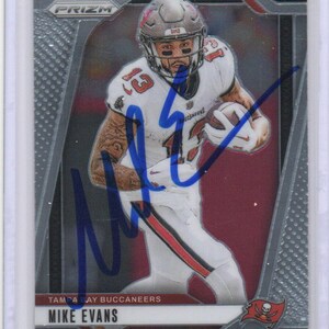Handsignierte mikee s ausgewaschene Fussball Karte von den Tampa Bay Buccaneers