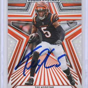 Handsignierte Tee Higgins Football Card signiert Cincinnati Bengals