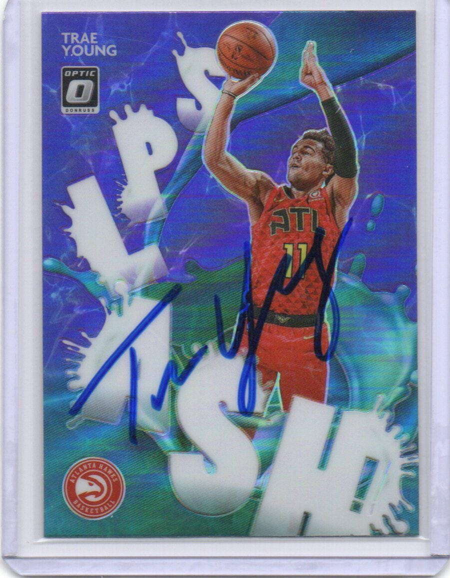 NBA カードトレイヤングサインカード 額入り】トレイ・ヤング 直筆