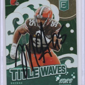 Handsignierte Myles Garrett Football Card Browns