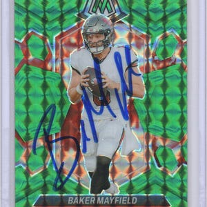 Handsignierte Baker Mayfield Football Card Signed Buccaneers