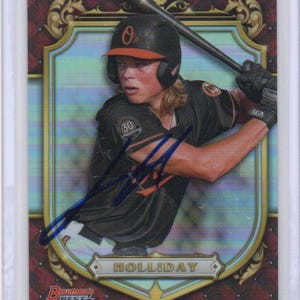 Handsignierte Jackson Holliday Baseball Card Signed Orioles