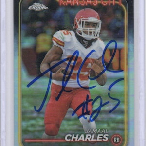Handsignierte Jamaal Charles Football Card Signed Chiefs