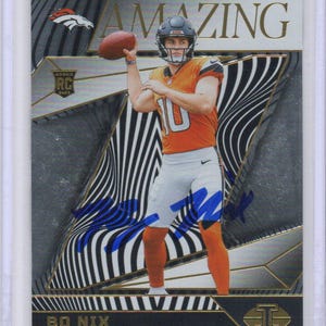 Handsignierte Bo Nix Football Card Denver Broncos