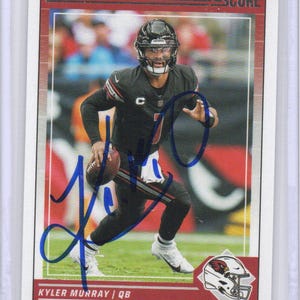 Autographed Kyler Murray Football Card Signed Arizona Cardinals Great Condition