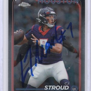 Autogrammed CJ Stroud Football Card Signed Houston Texans
