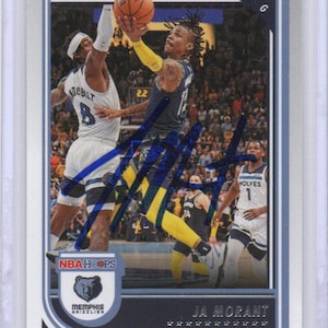 Autographed Ja Morant Basketball Card Signed Grizzlies