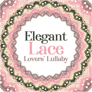 Marcos circulares de encaje elegantes: imágenes prediseñadas PNG y SVG (descarga digital)