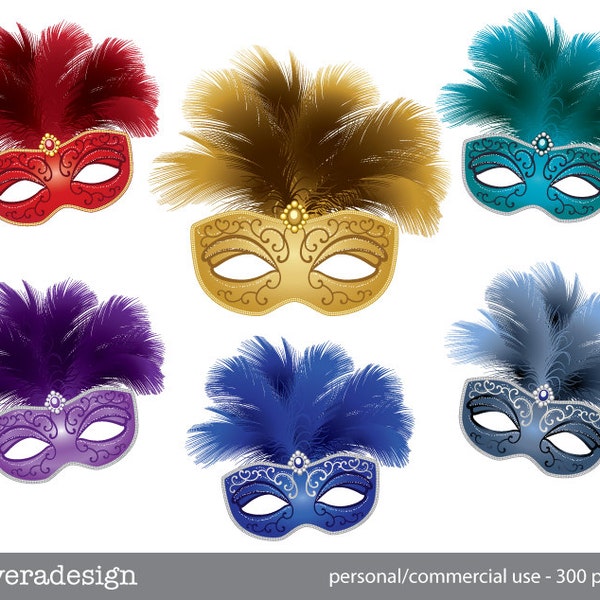 Masquerade Mask - Digital Clip Art