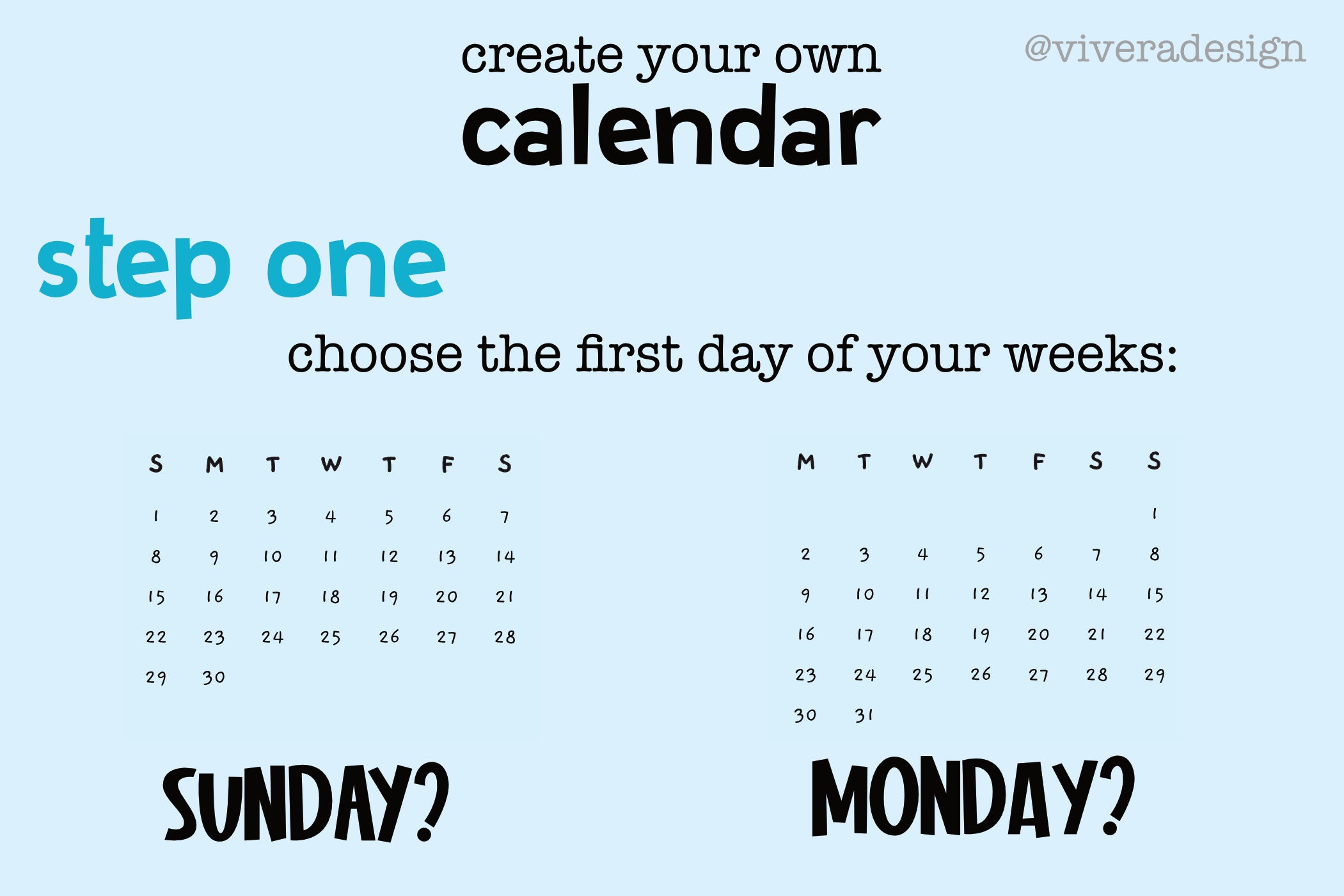 Any Year Master Calendar Cute Handwritten Monthly Calendar Etsy UK