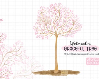 Graceful Tree | PNG | Digital Clip Art | Instant Download