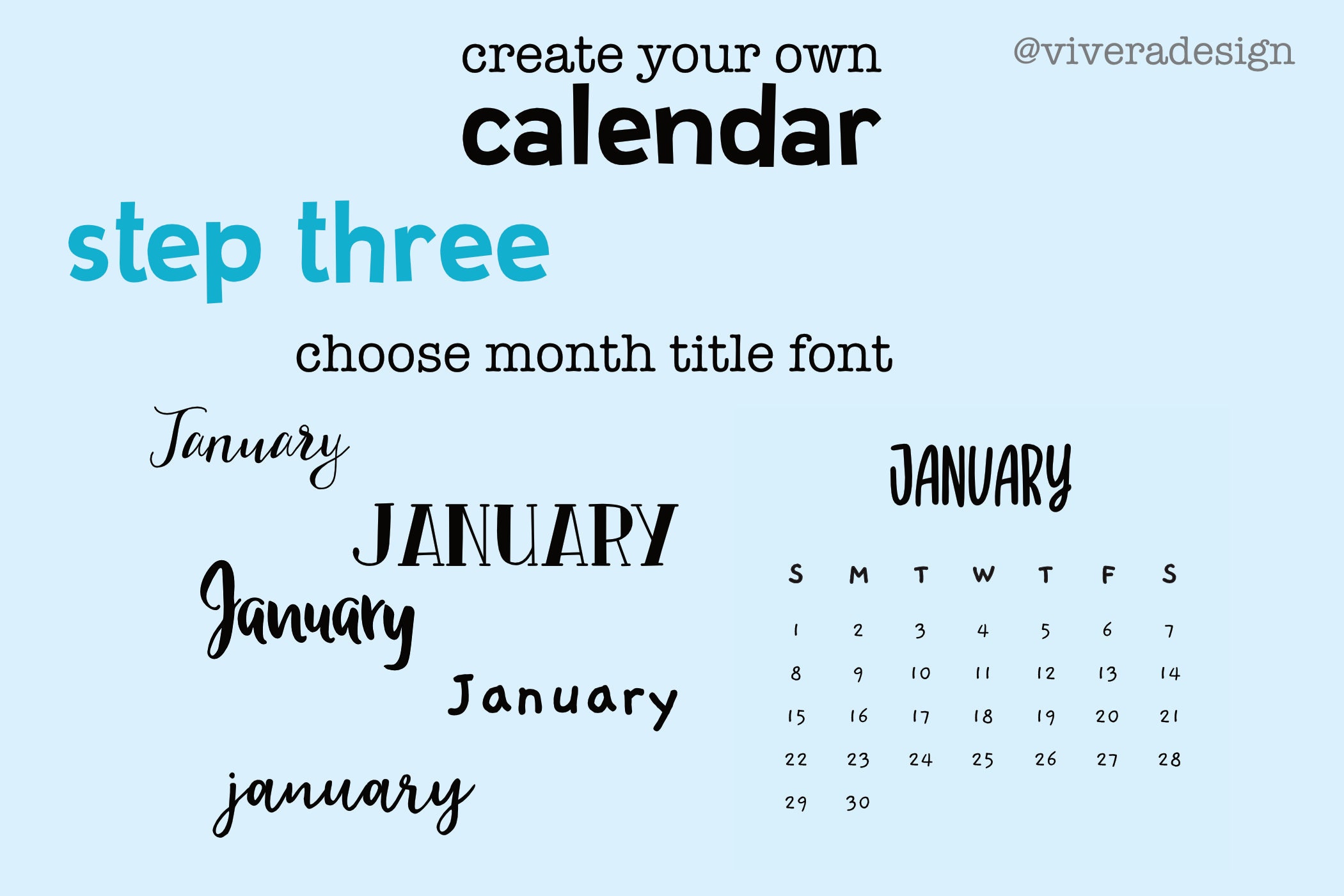 Any Year Master Calendar Cute Handwritten Monthly Calendar Etsy