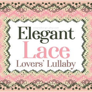 Digitale Rechteckrahmen Clip Art - Inverted Lace - Elegante Spitze - Lovers' Lullaby - Spitze auf den Rechteckrahmen - PNG & SVG