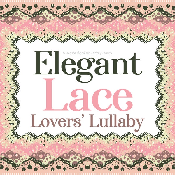 Digital Rectangle Frames Clip Art - Inverted Lace - Elegant Lace - Lovers' Lullaby - Lace on inside the rectangle frames - PNG & SVG