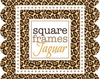 Square Frames in Jaguar Prints