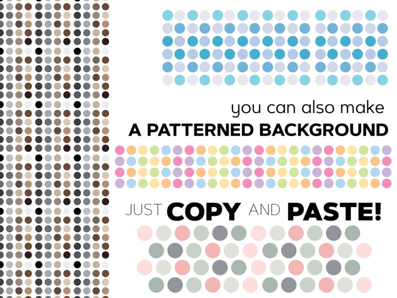 Colorful Dotted Lines Clipart: 30 PNG Images (digital Download) - Etsy