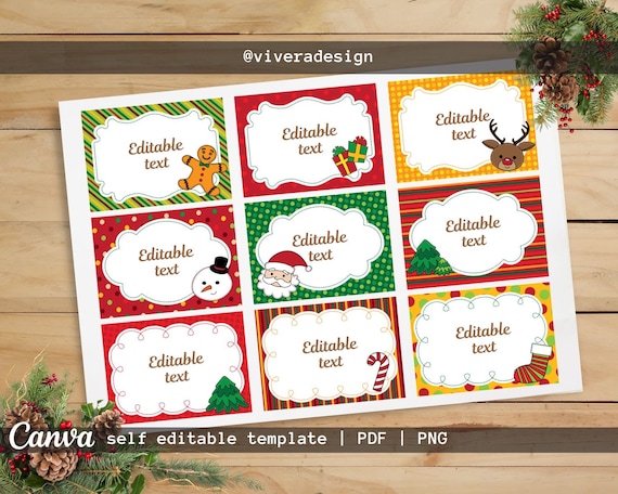 Printable Christmas Gift Tags Graphic by DESIGNS NOOK · Creative Fabrica