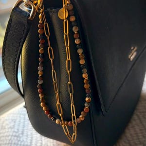 EarthLine gemstone bag charm