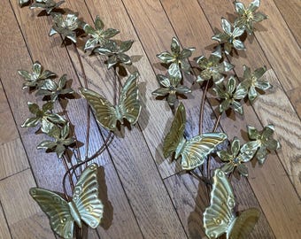 Vintage Butterfly and Flower Wallhanging (2)