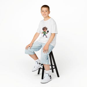 Playful Character Kids Tee: Soft Cotton T-Shirt for Boys