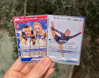 Pokémon style cards Alysa Liu & Amber Glenn Milano Cortina 2026 Olympic Winter Games JJOO  PACK