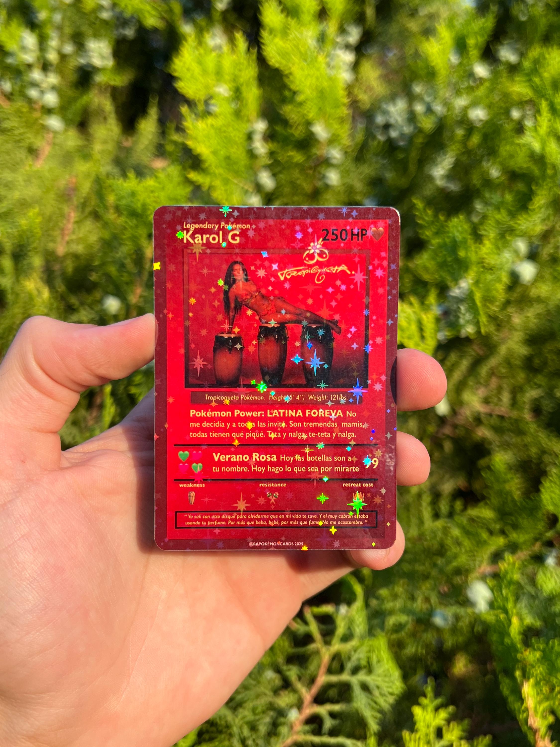 Karol G Tropicoqueta Pokémon Style Card - Etsy