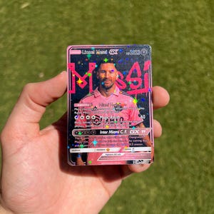 Leo Messi Inter Miami Pokémon style card