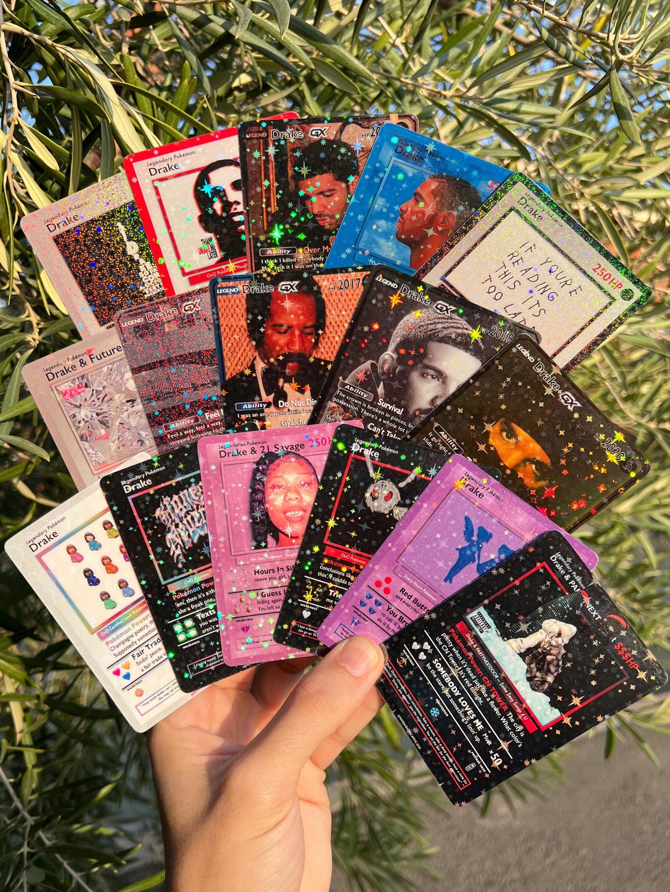 Drake DISCOGRAFÍA COMPLETA Cartas estilo Pokémon