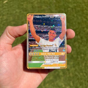 CR7 Cristiano Ronaldo Real Madrid Pokémon style card GX