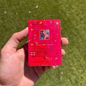 Ye Kanye West My Beautiful Dark Twisted Fantasy MBDTF Pokémon-stijlkaart OG