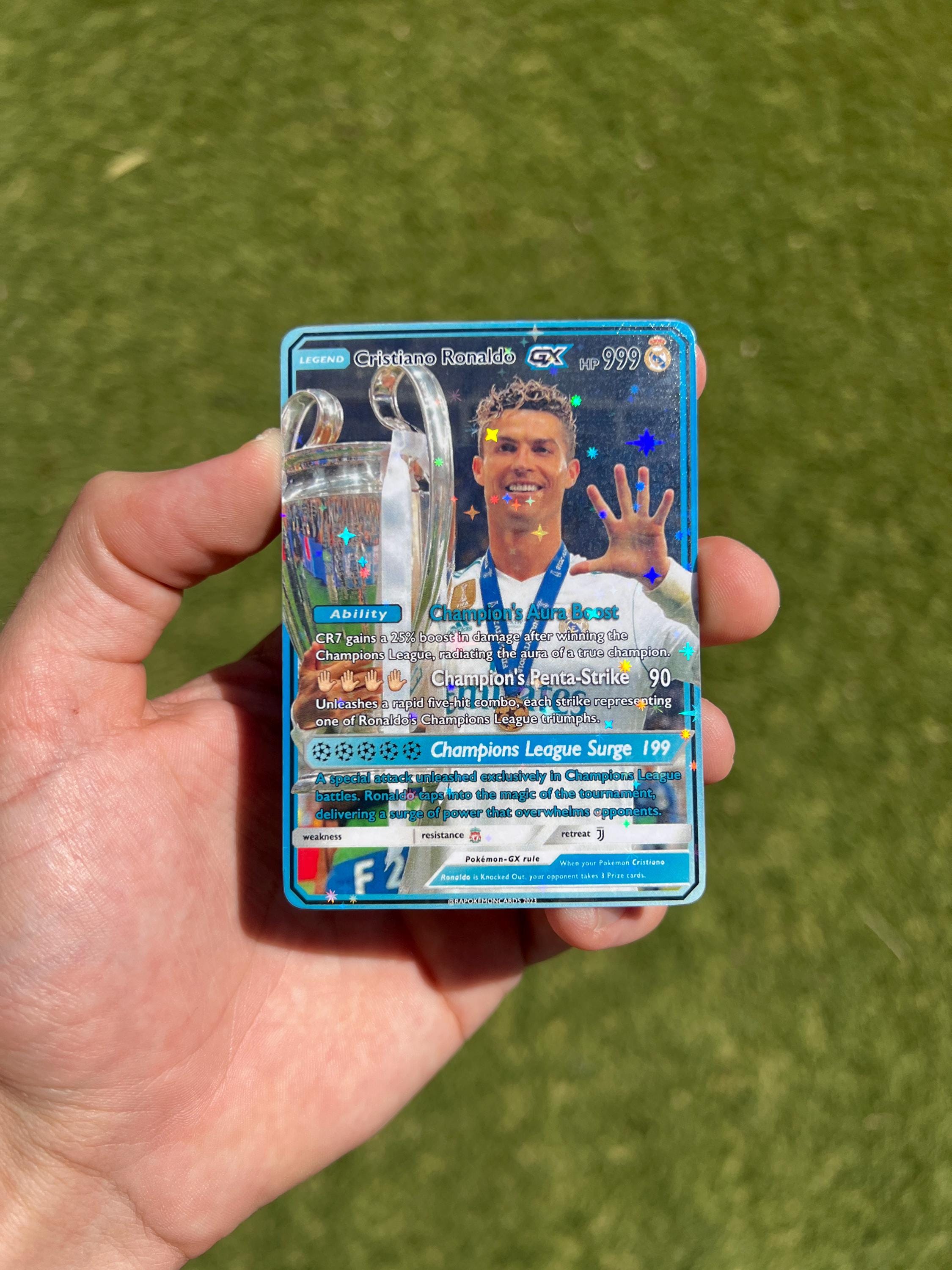 CR7 Cristiano Ronaldo PACK COMPLETO Carrera Pokémon Estilo Carta