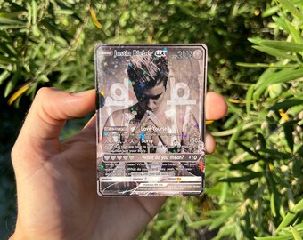 Justin Bieber Purpose Pokmon Style Card - Etsy New Zealand