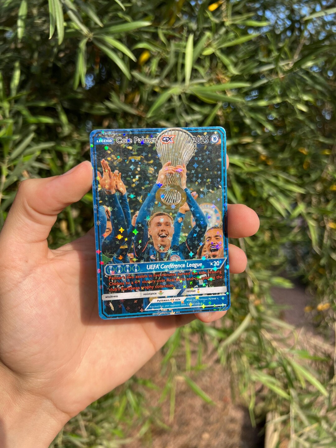 Cole Palmer Chelsea UEFA Conference League Pokémon Style Card GX