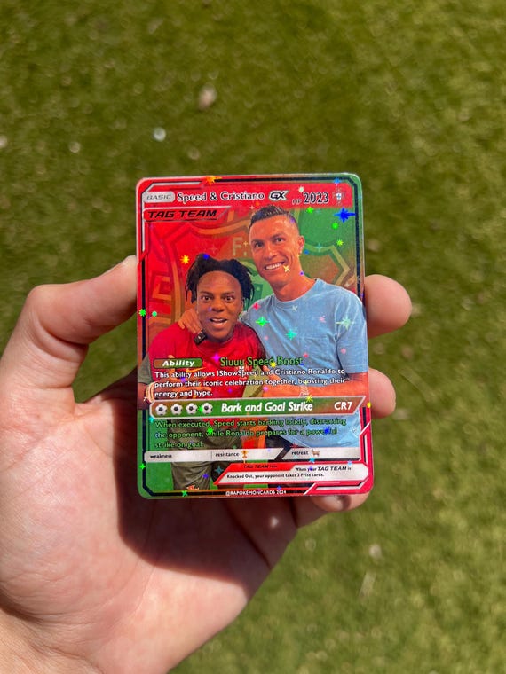 CR7 クリスティアーノ・ロナウド & IShowSpeed ポケモンスタイルカード