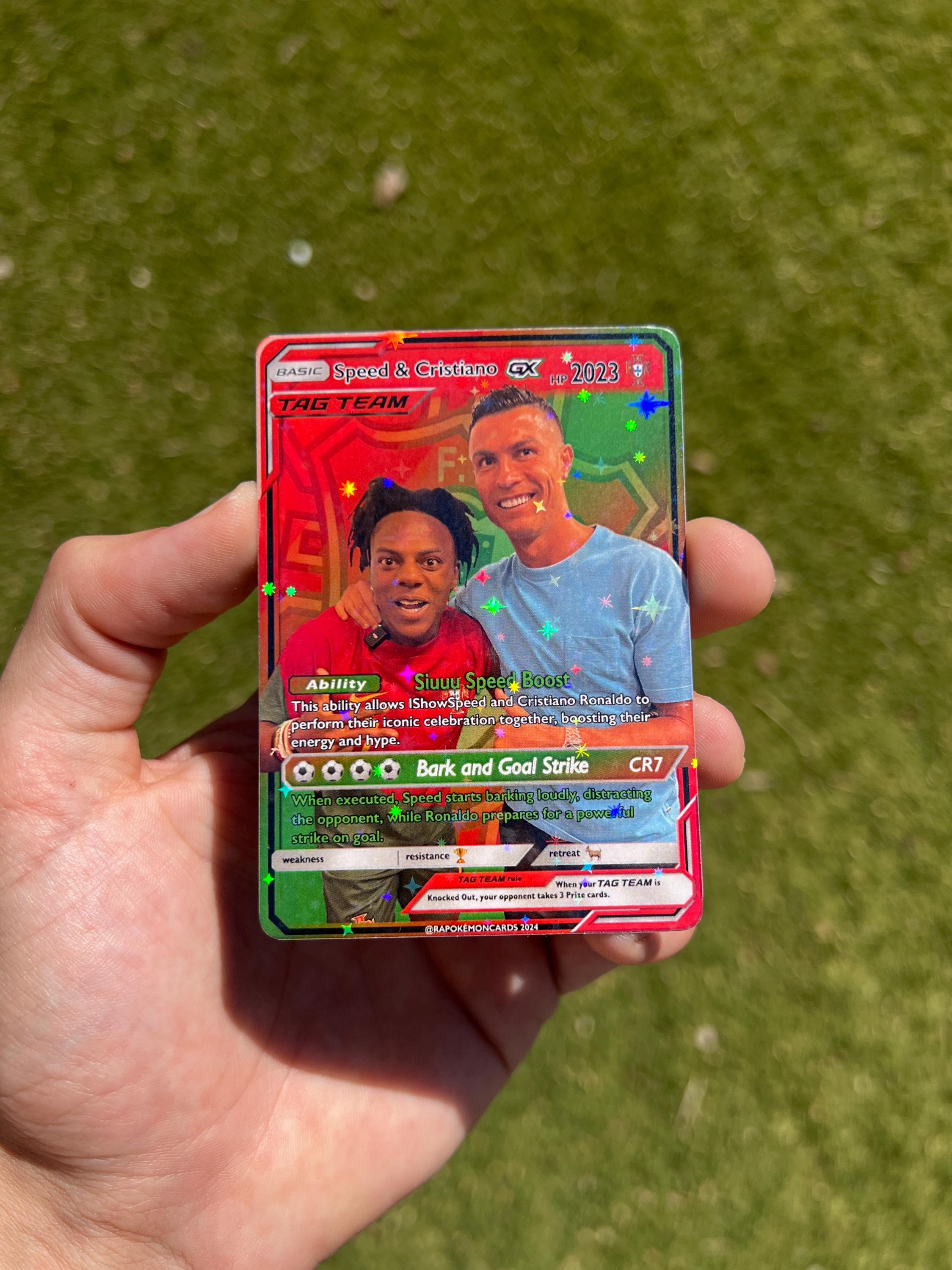 CR7 クリスティアーノ・ロナウド & IShowSpeed ポケモンスタイルカード