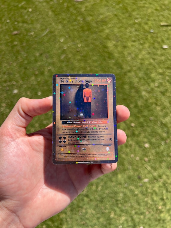 Ye Kanye West & Ty Dolla Sign VULTURES 1 Pokémon Style Card OG - Etsy